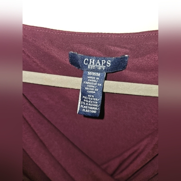 Chaps Woman’s Current Faux Criss Cross Wrap Front Dress Size M NEW With Tags - Picture 2 of 4